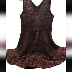 D-Signed by Disney Descendants Black Purple Sparkle Dress M Skater Costume